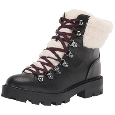 Imagem de NINE WEST Bota feminina Rima Ankle Boot, Couro preto, 7