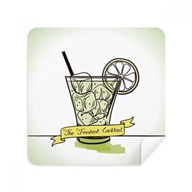 Imagem de Limão Ice Juice Tubularis Óculos de sorvete Pano Limpador de tela Tecido de Camurça Pacote com 2