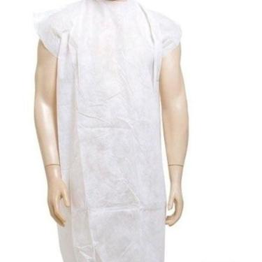 Imagem de Avental Descartável  Branco Sem Manga 20G - 10 Unidades
