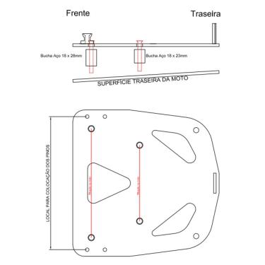 Imagem de Base para Fixação Do Baú Traseiro Givi - Honda Africa Twin/TE
