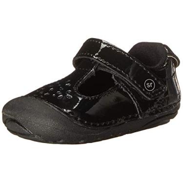 Imagem de Stride Rite Sapatilha Amalie Mary Jane Soft Motion para bebês e meninas, Preto, 16