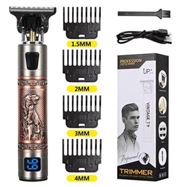 Imagem de Máquina T9 Para Cabelo E Barba Lobo Rosê USB