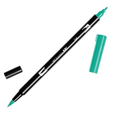 Imagem de Tombow Caneta marcador de arte com ponta dupla, 296 - verde, 1 pacote