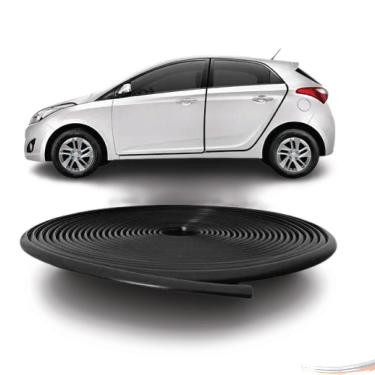 Imagem de Protetor Borracha De Portas Automotivo Universal 10 m Preta