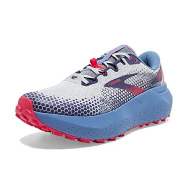 Imagem de Brooks Tênis de corrida feminino Caldera 6, Ostra/azul feliz/rosa, 9.5