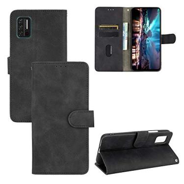 Imagem de For for UMIDIGI A7S Solid Color Skin Feel Magnetic Buckle Horizontal Flip Texture PU Leather Case with Holder & Card Slots & Wallet