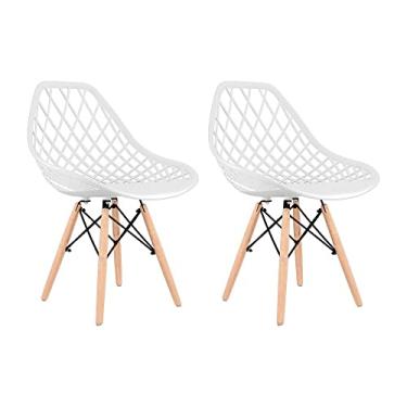 Imagem de CADEIRA KAYLA DSW MADEIRA CX 2 - PP BRANCO