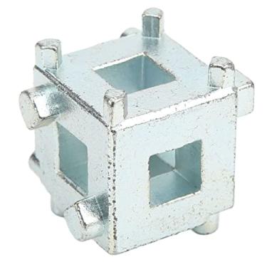 Imagem de Pinça de pistão de freio a disco, 3/8" Aço carbono prata Ferramenta Removedor de pistão de freio a disco profissional Pinça de cubo de
