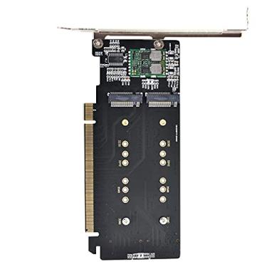Imagem de Chenyang Adaptador CY M.2 NVME Gen 3.0 M.2 NVME AHCI X4 para PCIE Express 3.0 Geração 3 X16 Raid Card VROC Raid0 Hyper Adapter