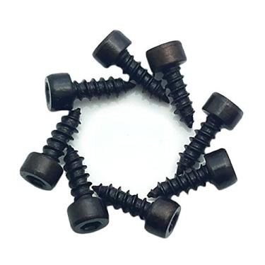 Imagem de 50 peças M2 x 6 mm Tampa de cabeça de soquete Allen Hex de liga de aço, parafusos autoroscantes