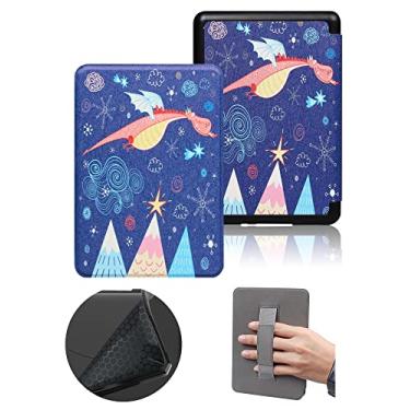 Imagem de Capa macia apenas para Kindle 11ª geração 2022, capa protetora com alça de mão e despertar/hibernar automático, capa à prova d'água não adequada para Kindle de 11ª geração Paperwhite