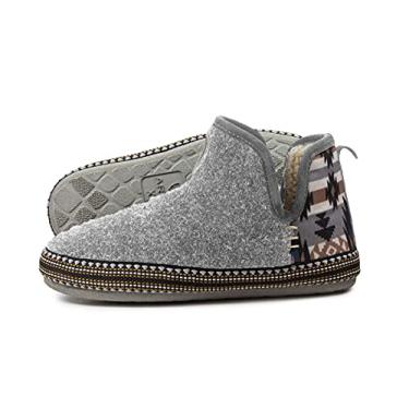 Imagem de ARIAT Chinelo feminino quente macio acrílico/lã misto parte superior interna/externa borracha inferior, Carvão Sudoeste, Small