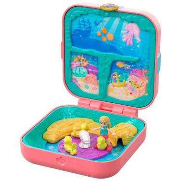 Polly Pocket Conjunto de Brinquedo Mundo de surpresa Bolo de Aniversário