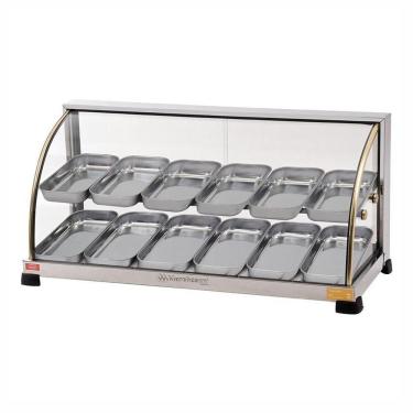 Imagem de Estufa Para Salgados 12 Bandejas Dupla Linha Ouro Marchesoni