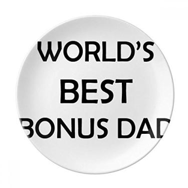 Imagem de Prato decorativo de porcelana Salver Prato de jantar Bônus Dad Festival