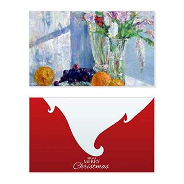 Imagem de Still Life Vaso Flor Uva Feriado Feriado Feliz Natal Cartão de Parabéns Mensagem de Natal