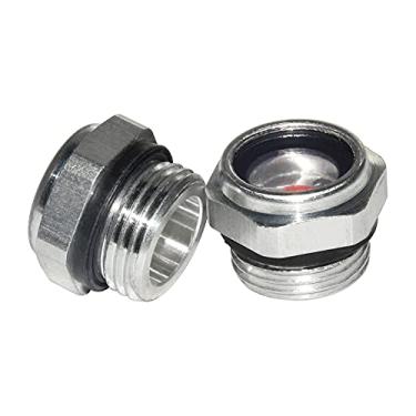 Imagem de Flyshop Liga de alumínio 13/40.6 cm (20 mm) diâmetro rosca macho compressor de ar nível de óleo vidro de visão