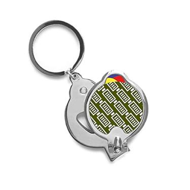 Imagem de Cortador de unhas de aço inoxidável com estampa de carimbo de energia da bateria