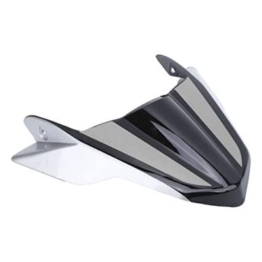 Imagem de Carenagem de para-brisa dianteiro, winglet de carenagem frontal fino acabamento para Mt‑09/Fz‑09 para conversão de carro (cinza)