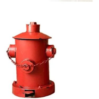 Imagem de Lixeira Industrial Vento Lixeira Hidrante Pedal Lixeira Decoração De Ferro Forjado Bar Restaurante Com Tampa Lixeira Lixeira Lixeira,Vermelho,Hilarious123