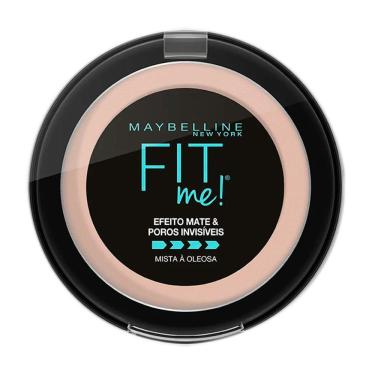 Imagem de Pó Compacto Maybelline Fit Me Efeito Mate Cor N01 Super Claro Neutro com 10g