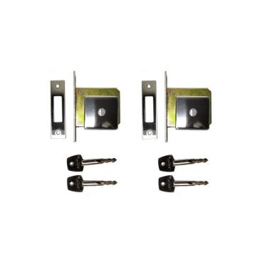 Imagem de Fechadura Trava Seguranca Tetra Chave Par Imab 2320 Cromada