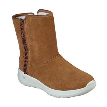 Imagem de Bota feminina Skechers On The Go Joy - Floco de neve, Chestnut, 7.5