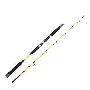 Imagem de Varas de pesca vara de pesca em mar profundo 1,65 m peso da isca 300-1000g vara de fundição giratória para barco para pesca atum vara de pesca telescópica (cor: vara giratória de 1,6 m)