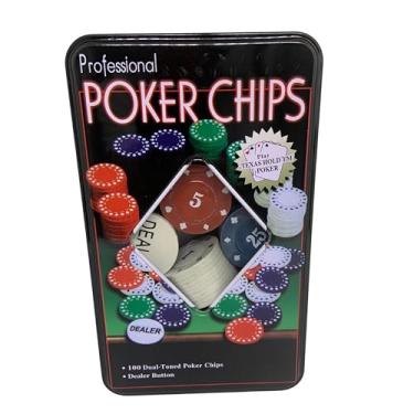 Imagem de JOGO DE POKER 100 FICHAS PROFISSIONAL