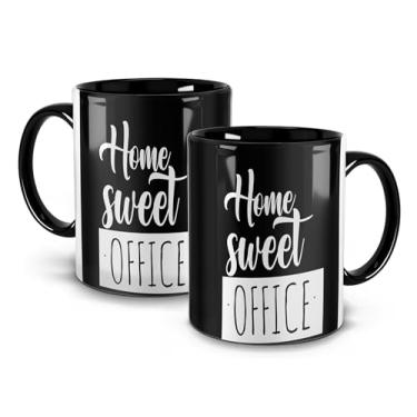 Imagem de Caneca Alça Preta Motivação Home Sweet Office