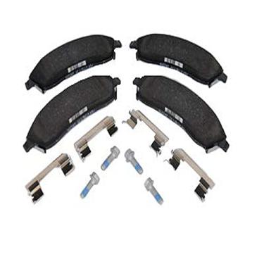 Imagem de GM Genuine Parts 171-0896 Conjunto de pastilhas de freio a disco frontal com clipes e parafusos