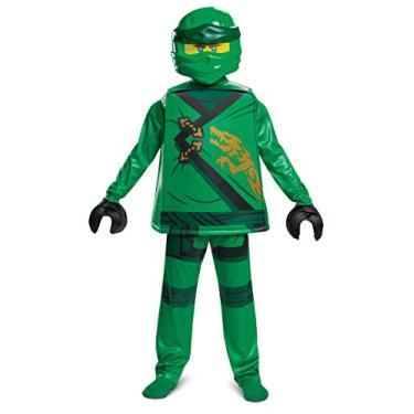Imagem de Disguise Lloyd Costume for Kids, Deluxe Lego Ninjago Legacy Themed Children's Character Outfit, Child Size Small (4-6) Green (100399L)