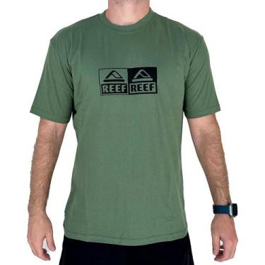 Imagem de Camiseta Reef Básica Estampada 05 Sm24 Masculina Verde