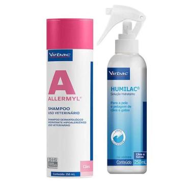 Imagem de Combo Shampoo Allermyl Sis 250ml E Hidratante Humilac Spray Virbac 250