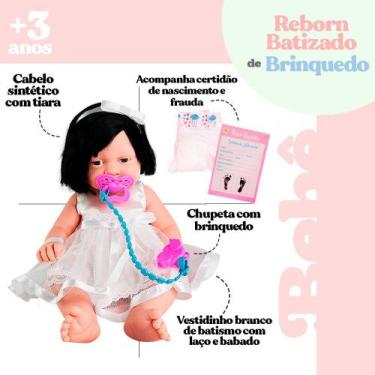 Imagem de Boneca Bebê Reborn Batizado - Anjo Brinquedos