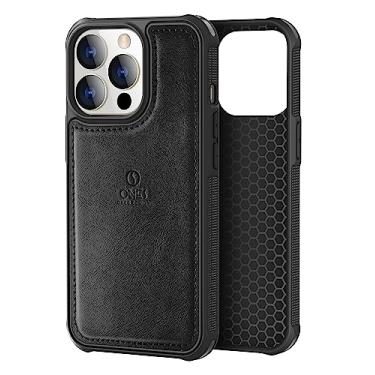 Imagem de ONES Capa de couro PU para iPhone 13 Pro https://seller Airbags de quatro cantos number,integer} x:li Antiimpressão digital https://sellerx:li Para-choques TPU Antiderrapante x:lix:li Carregamento sem