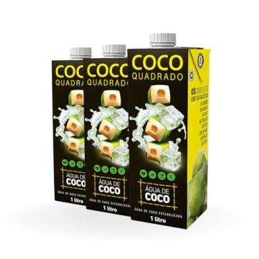 Imagem de Água de Coco - Coco Quadrado 1 Litro Tradicional (Caixa com 3 unidades)