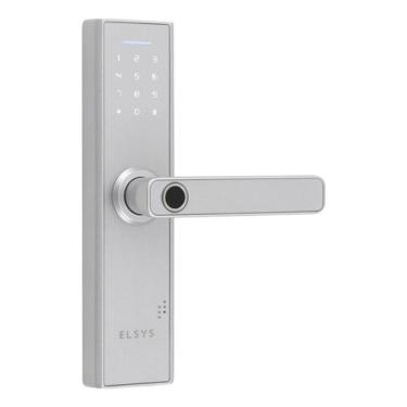 Imagem de Fechadura Digital Elsys - Prata - Com Biometria E Senha