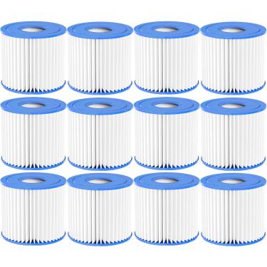 Imagem de Varycony Cartucho de filtro de piscina tipo D compatível com Summer Waves 350, 400, 600 filtro de piscina tipo D, Intex, rx600, Summer Waves P57100102, P57000104, substituição de tamanho D (pacote com