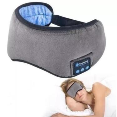 Imagem de Máscara Bluetooth Para Dormir Sem Fio Com Tapa Olho e Fone de Ouvido