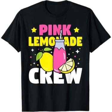 Imagem de Camiseta divertida Pink Lemonade Crew Lemon Juice Boss, Preto, 3G