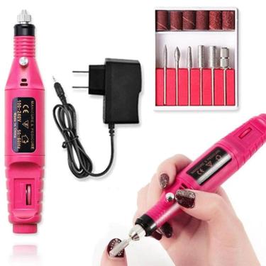 Imagem de Lixadeira Portátil Eletrica Manicure Motor Lixa
