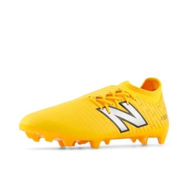 Imagem de New Balance Tênis de futebol unissex Furon Dispatch Fg V7+, Brilho solar/prata metálico/preto, 14.5 Wide Women/13 Men
