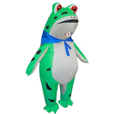 Imagem de Stegosaurus Inflatable Frog Costume for Kids Halloween Cute Animal Costumes Funny Blow Up Suit for Boys Girls Cosplay Party