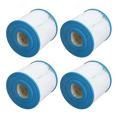 Imagem de Cartucho de Filtro de Piscina de 4 Unidades, Feito de Tecido de Fibra de Poliéster PP, de Alta Resistência, Mais Fácil de Absorver Sujeira, Tamanho 18,5x18cm, Substituição para