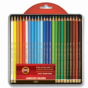 Imagem de Koh-I-Noor Lápis de cor de artista paisagista multicolorido (conjunto de 24)