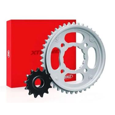 Imagem de Kit Coroa E Pinhão Honda Cg 150 Fan Passo 428 43/16 Vaz