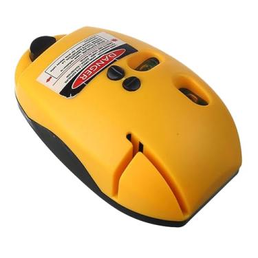Imagem de Utoolmart Laser Line Nível Classe II Plástico amarelo Ângulo direito 90 graus Horizontal e Vertical Laser Line Projection Square Level Laser 1 peça