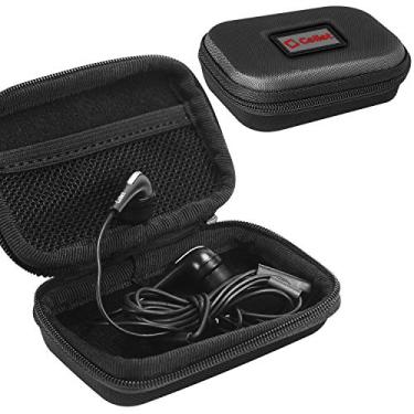 Imagem de Cellet Estojo compacto de EVA portátil para viagem compatível com Apple Air Pods Air Pods Pro 2, Air Pod, Bose Earbuds Galaxy Buds2 Pro, Buds Live, fones de ouvido com fio, cabos de carregamento