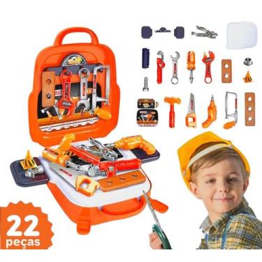 Imagem de Kit Ferramentas de Brinquedo Infantil com Acessórios e Maleta 3 em 1 -